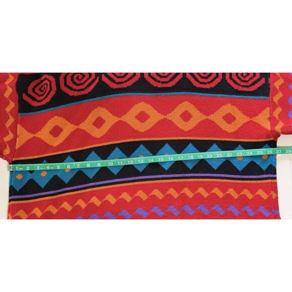Vintage Women’s 90s Retro Abstract Southwestern Cardigan Artsy Bold Geometric 20 - Picture 7 of 8